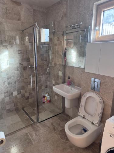 Vonios kambarys apgyvendinimo įstaigoje Apartman Ari