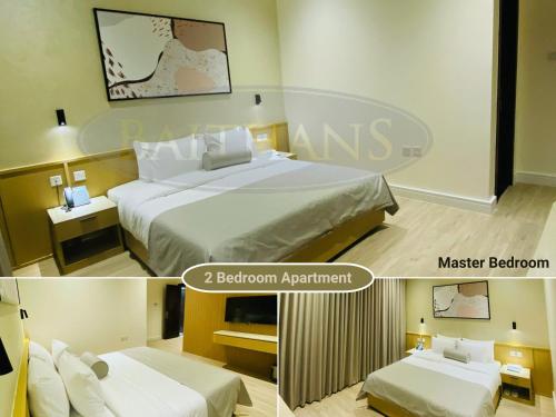 Postel nebo postele na pokoji v ubytování Baithans Hotel - Furnished Apartments