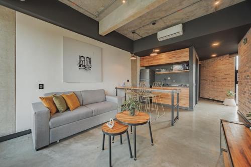 Χώρος καθιστικού στο Hotel 3450 Living Lofts