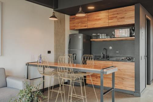 Η κουζίνα ή μικρή κουζίνα στο Hotel 3450 Living Lofts