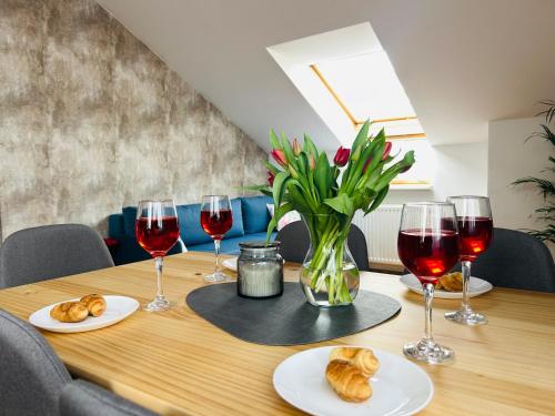 Nápoje v ubytování Apartament Słoneczny 2