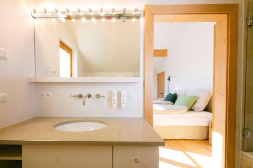 Koupelna v ubytování Forthuber Landhaus - Self Check-in möglich