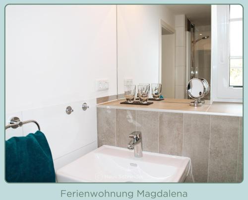 Koupelna v ubytování Ferienwohnung Haus Schneider