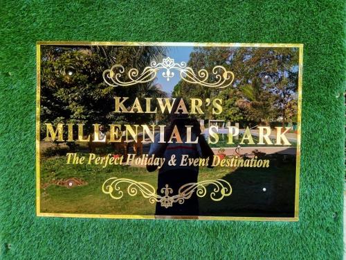 a book on the cover ofkahlreens millenial park at Kalwars Millennials Park in Karjat