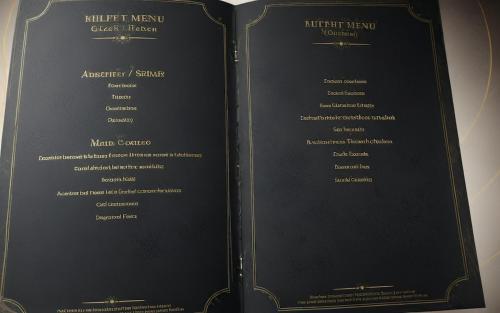a page of a menu for a restaurant at Seaview Luxury Villa Jacuzzi & Pool! 2 Min Beach in Protaras