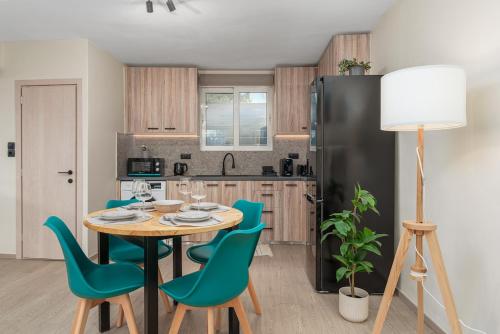 Dapur atau dapur kecil di Palm & Spa