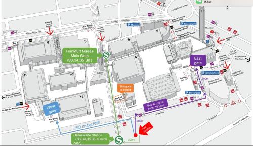 Frankfurt Messe Garden Business Suitの見取り図または間取り図