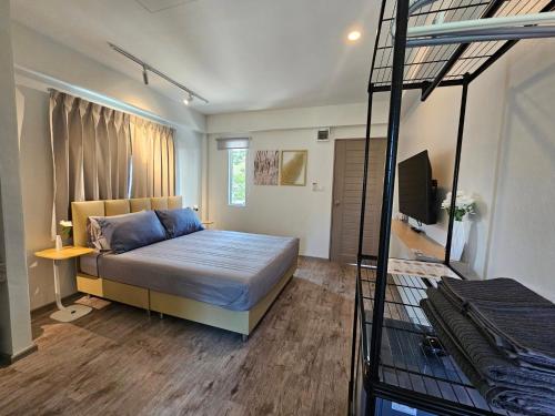 Postel nebo postele na pokoji v ubytování โรงแรมดีรูม D Room