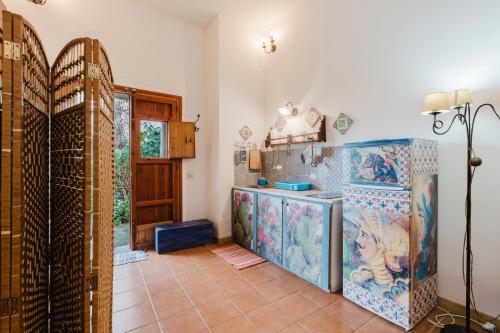 Kuchyň nebo kuchyňský kout v ubytování Bio Agriturismo Castelluzzo
