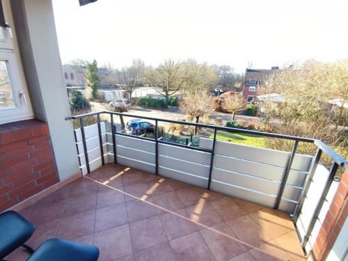 Balkón nebo terasa v ubytování 3-room apartment with 4 beds near Hamburg