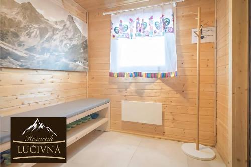 Koupelna v ubytování Rezortík Lučivná pre rodiny s deťmi, 300m od vleku, Vysoké Tatry
