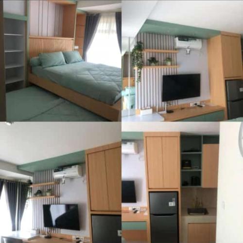 Η κουζίνα ή μικρή κουζίνα στο Apartment pentapolis studio
