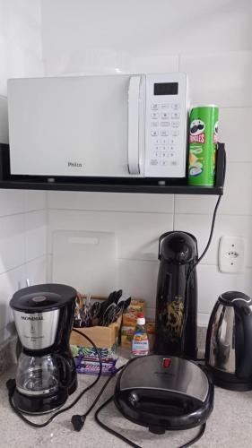 Dapur atau dapur kecil di Apartamento Normandie, Itapajé