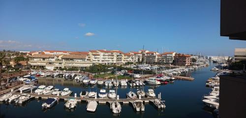 Appartement T2 vue Mer et Port,2 balcons, Parking privé