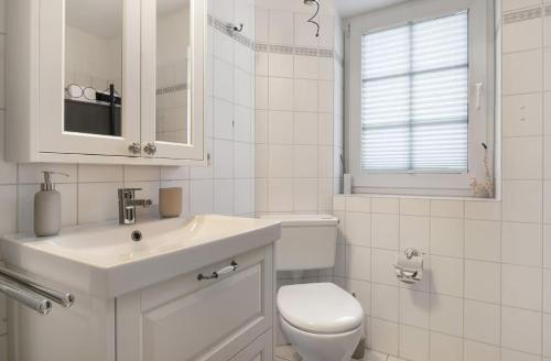 Koupelna v ubytování Maisonette Aurich