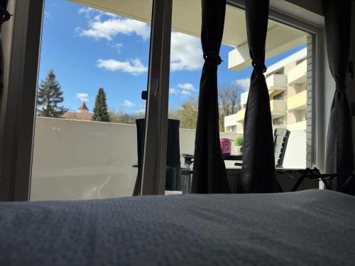 Ένα ή περισσότερα κρεβάτια σε δωμάτιο στο 1 Zimmer Apartment in Bad Rothenfelde