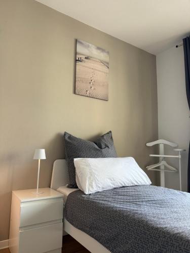 Ένα ή περισσότερα κρεβάτια σε δωμάτιο στο 1 Zimmer Apartment in Bad Rothenfelde