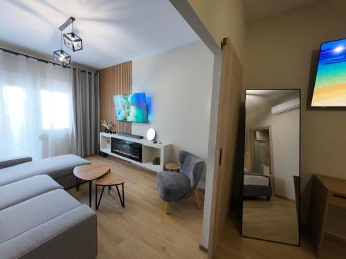 Μια τηλεόραση ή/και κέντρο ψυχαγωγίας στο Nel Paese Apartment
