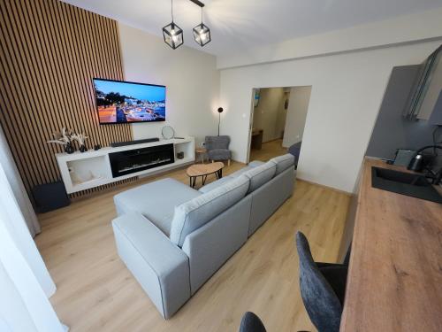 Μια τηλεόραση ή/και κέντρο ψυχαγωγίας στο Nel Paese Apartment
