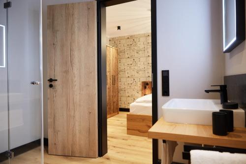 Et badeværelse på Binnendiek Haus 4 Apartment 5