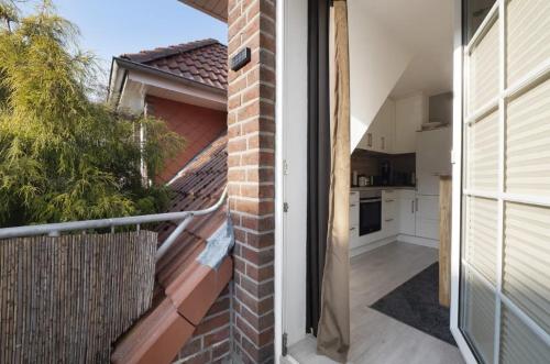Balkón nebo terasa v ubytování Maisonette Aurich