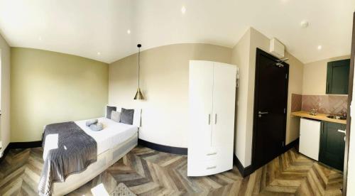 Kuchyň nebo kuchyňský kout v ubytování Luxury studios next to attractions
