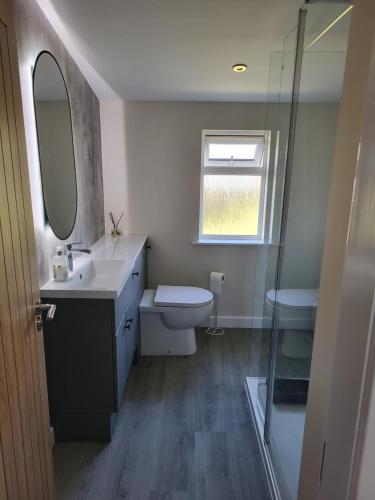 Et badeværelse på Kirbister Mill Farm Cottage