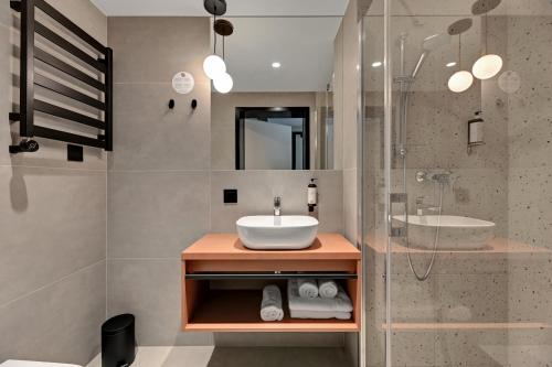 Koupelna v ubytování Hotel Milo Gdansk Airport