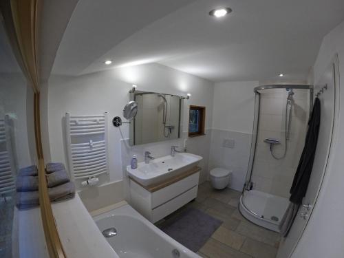 Phòng tắm tại Schwedenhaus in Sandhatten