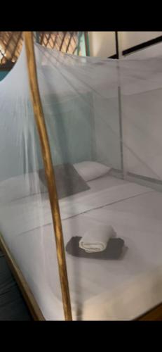 a close up of the inside of a boat at Palenque Beach House in San Onofre