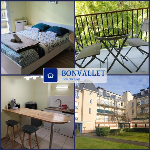 Bonvallet - Studio paisible et chaleureux avec balcon