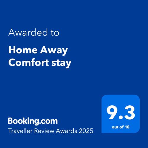 a screenshot of a phone with the text advanced to home away comfort stay at Home Away Comfort stay in Suva