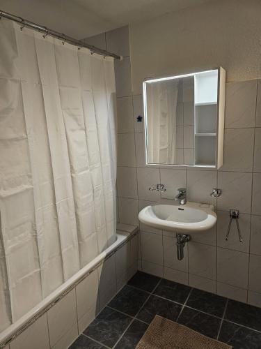 Koupelna v ubytování Tegerfelden Weinregion