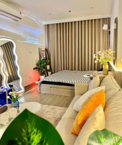 Posezení v ubytování Vinhomes Smartcity - Căn Hộ SA5 Sakura