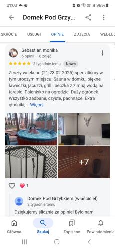Φωτογραφία από το άλμπουμ του Domek Pod Grzybkiem σε Dźwierszno Małe