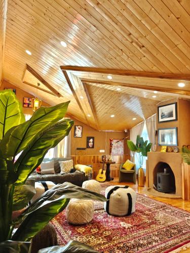 Ruang duduk di Soma Serene Stays