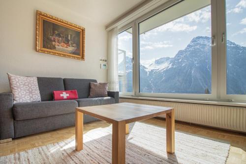 Nespecifikovaný výhled na hory nebo výhled na hory při pohledu z apartmánu