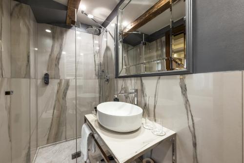 Koupelna v ubytování Hotel Casa Nicolò Priuli