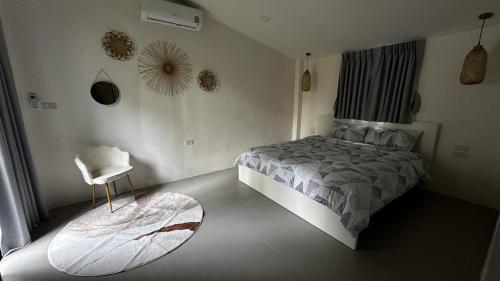 Ένα ή περισσότερα κρεβάτια σε δωμάτιο στο Sawan villa