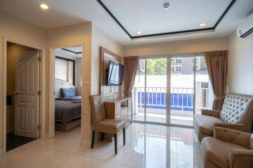 En eller flere senge i et værelse på New Nordic Trend 3 by Apartwell