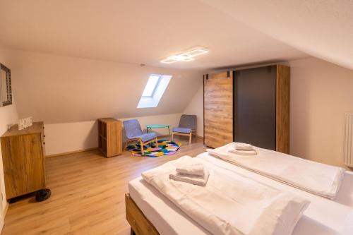 Postel nebo postele na pokoji v ubytování Watt'n Huuske