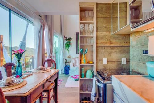 Η κουζίνα ή μικρή κουζίνα στο Lofts Morro Mágico