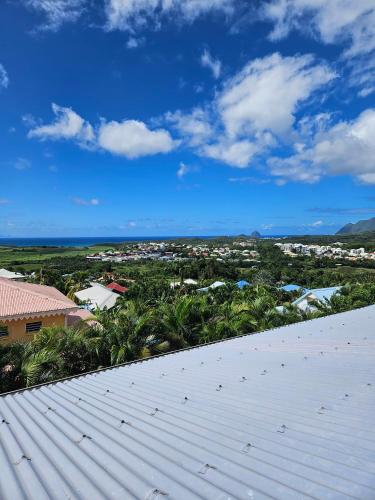 a view from the roof of a house at Villa Marissea in Rivière-Salée