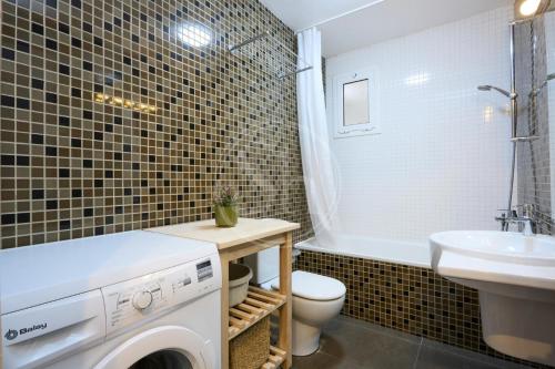 Et badeværelse på Céntrico apartamento