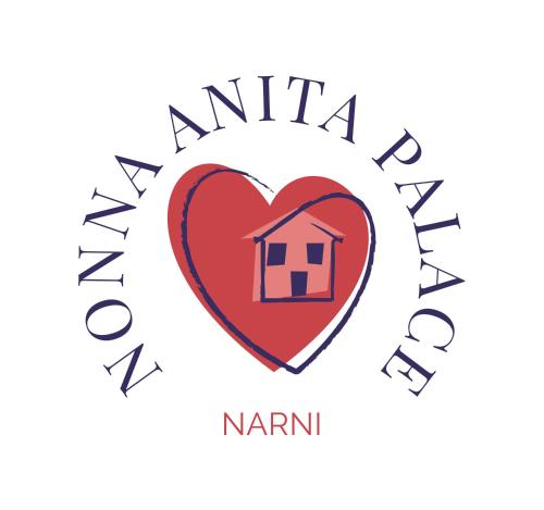 a heart with a house in the middle of the words amelia naani at Nonna Anita Palace Narni in Narni
