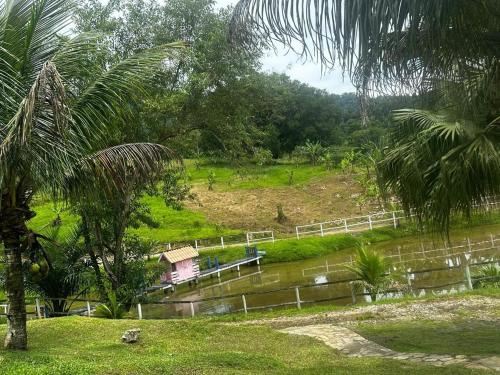 Zahrada ubytování Pousada Rancho Bananas Felizes