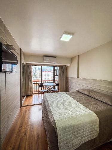 Postel nebo postele na pokoji v ubytování Hotel Nikko