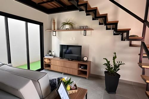 Televisyen dan/atau pusat hiburan di Amora Maria Residencial