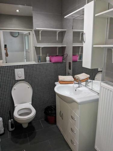 Koupelna v ubytování Joli Duplex