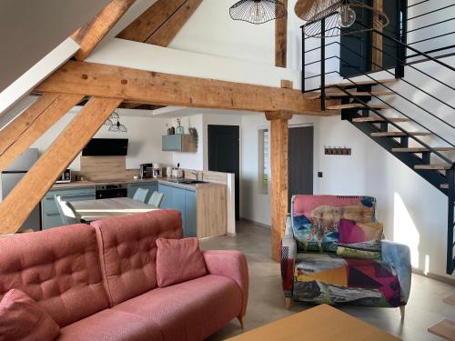 Kuchyň nebo kuchyňský kout v ubytování La Faran'dole - Confortable duplex